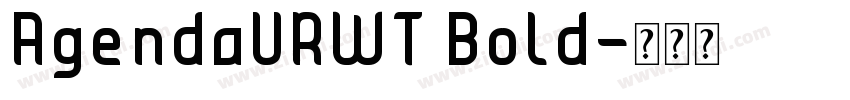 AgendaURWT Bold字体转换